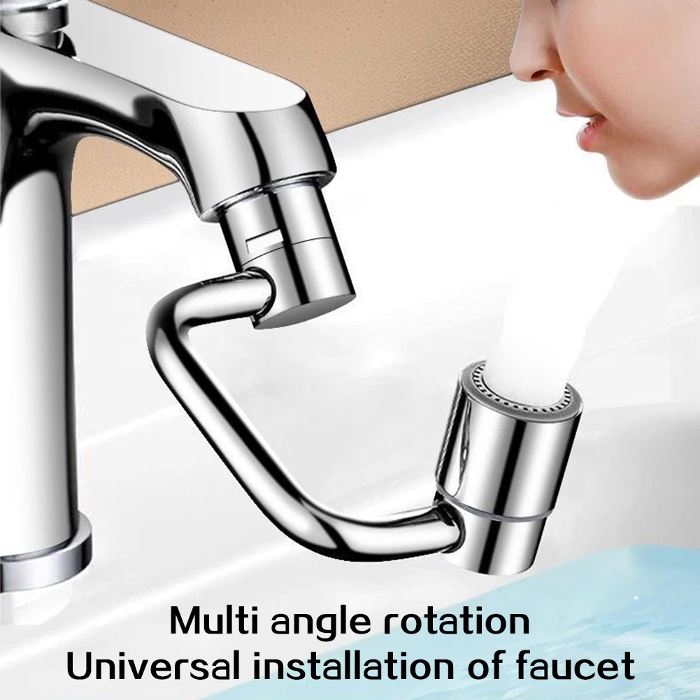 

1080 ° Вращающийся удлинитель крана, широкоугольный, вращающийся, с 2 режимами потока воды для использования на кухне