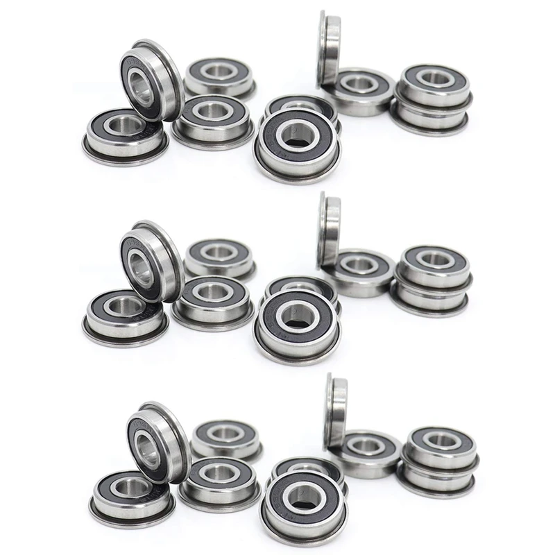 Rolamentos rígidos de esferas em miniatura flangeados, F695-2RS Bearing, impressora 3D, VORON, Mobius, 3, 5x13x4mm, 30 peças