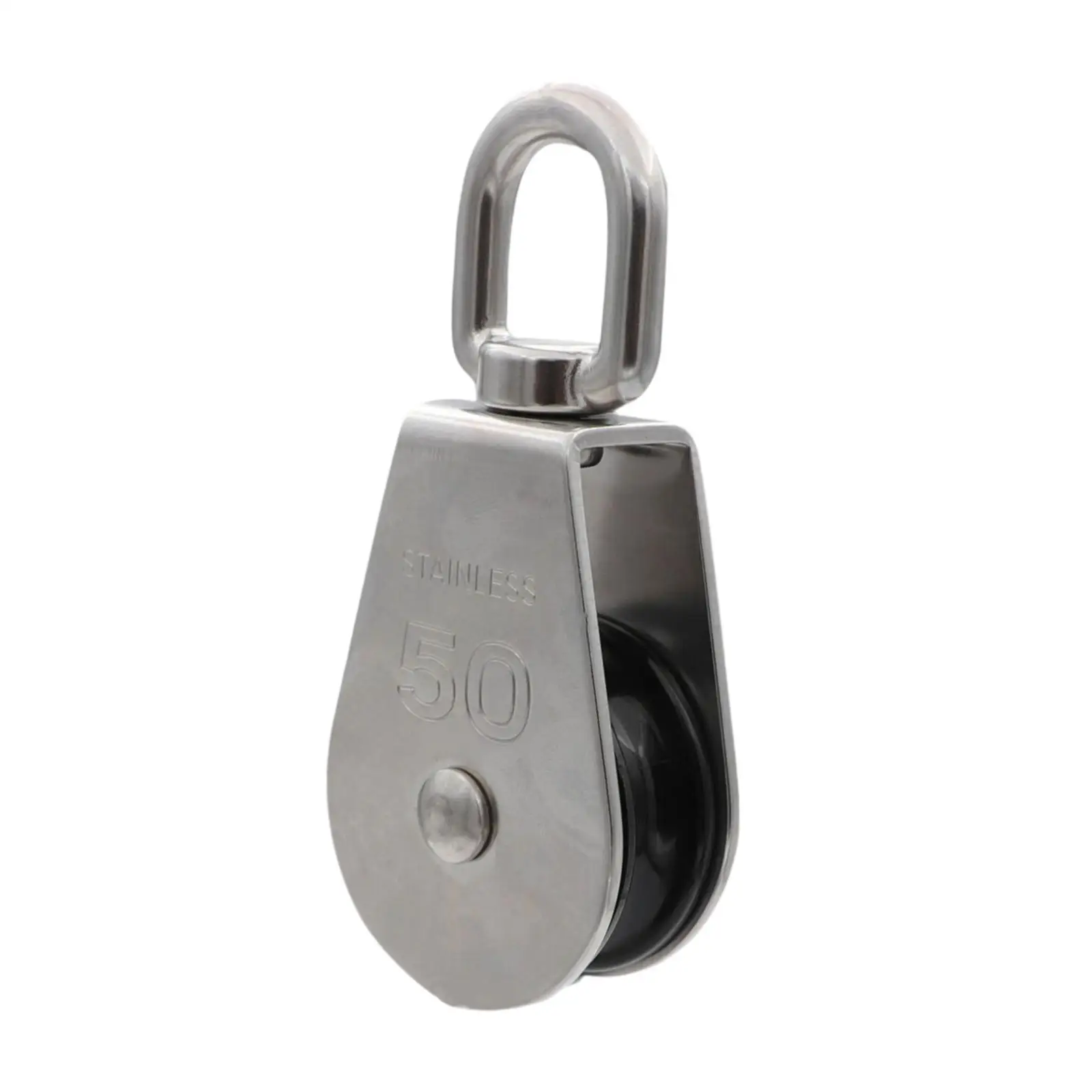 M50 Stainless Steel Single Pulley, Wire Rope Suspension for Rope Lifting,