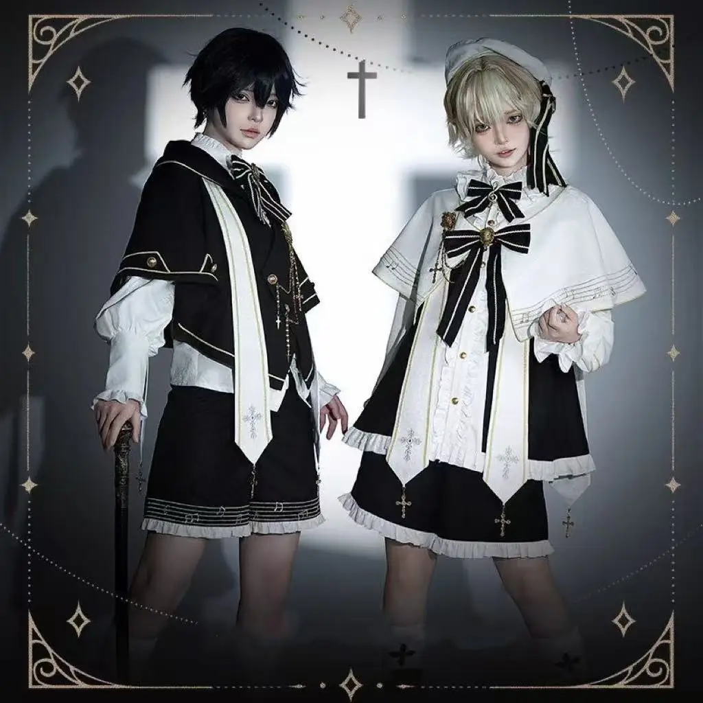 

Original Prince Cosplay Costume Boys Girls Top Shirt Short Pants Shawl Full Set Stylish Halloween Shota COS Suit Street Outfits