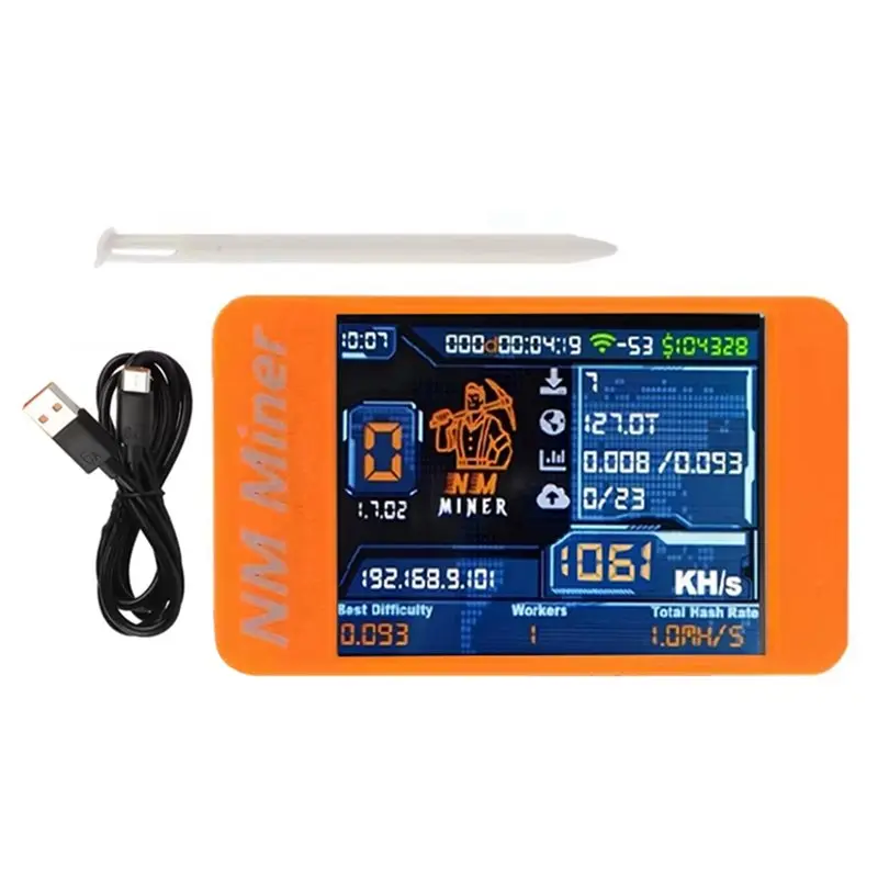 

Exquisite-Upgrade Nerdminer V2 1060 KH/S Bitcoin Solo Miner 2.8 Inch Color Display Bitcoin Crypto Solo Lottery Miner Home Use BT