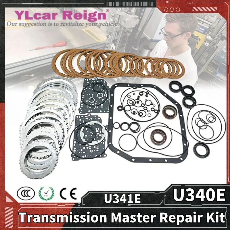 U340E U341E U340 Automatic Transmission Master Overhaul Rebuild Repair Kit Friction Steel Plate Seals Gasket  For TOYOTA Corolla