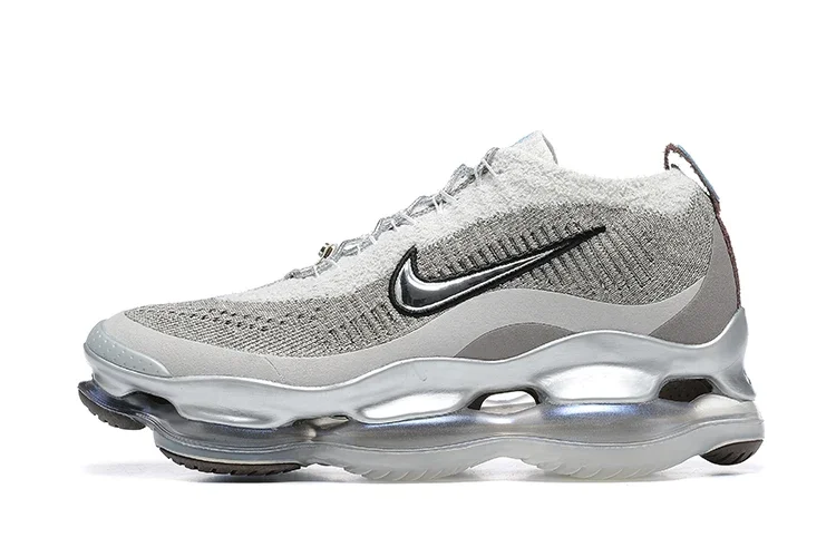 

Nike Air Max Scorpion Flyknit Grey Silver Mesh Air Cushion Lightweight Casual Men Women Running Shoes Couples Sneakers