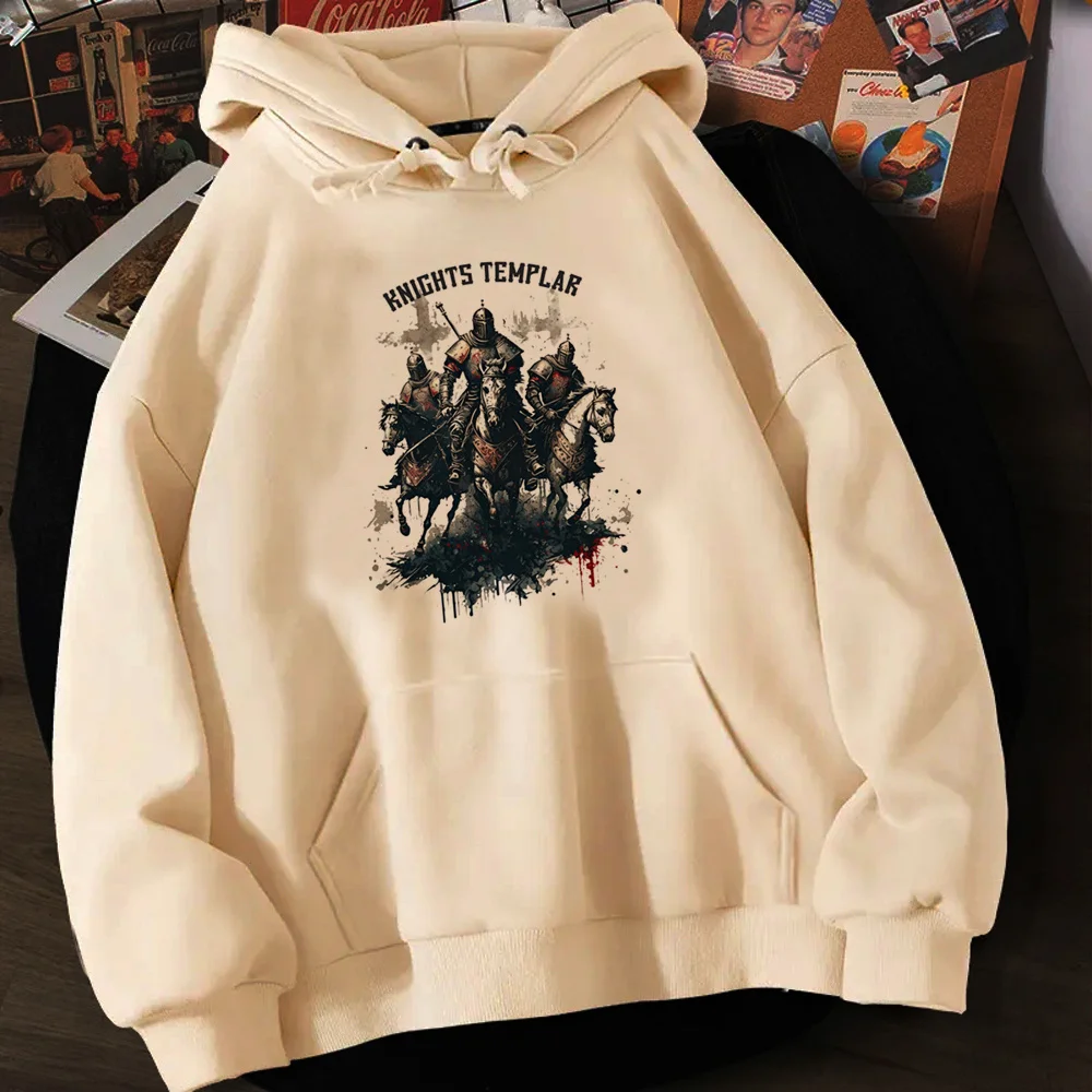 Knights Templar hoodies women aesthetic y2k aesthetic sweat y2k Fleece clothing clothes women Kawaii sweatshirts