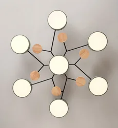 Hot LED Ceiling Lamp Bedroom Light Living Room Household Appliance Log Restaurant Lamps Nordic Ceiling Light Metal + Wood