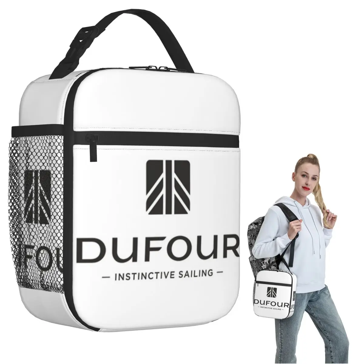 

Dufour Yacht Insulated Lunch Bag for Women Kids Portable Food Boxes Thermal Lunch Box Tote