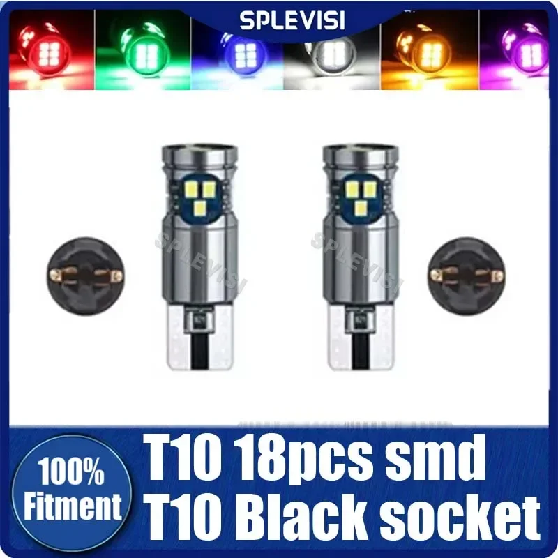 

W5W Led T10 18pcs smd Dash Cluster Gauge/LED LIGHTS w/socket acessórios para carro led lights for car High Light