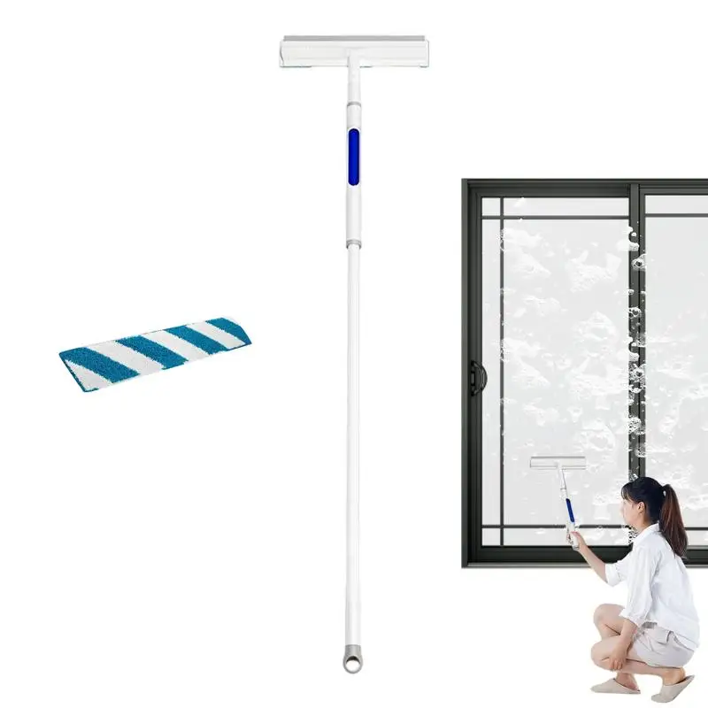 Window Squeegee 3 In 1 Squeegee Window Tool Kit Telescopic Window Cleaning Tool Glass Cleaner Tool Window Washing Equipment For