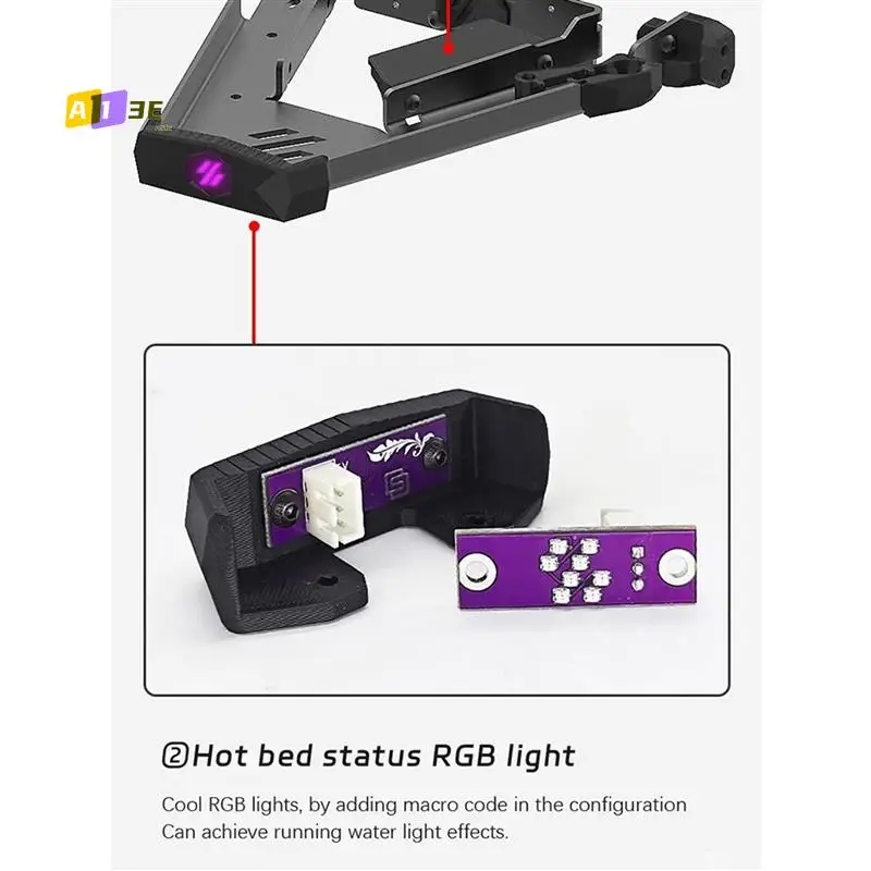 

A13E-For V0 V0.1 V0.2 Voron 0.2 3D Printer Steel Kirigami Bed Plate Support For Voron 0.2 3D Printer Upgrade Kits