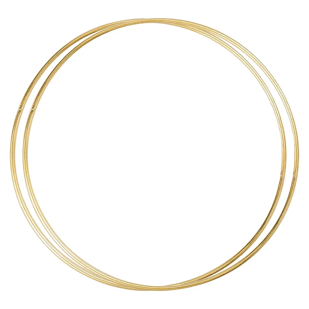 

2Pcs Metal Dream Catcher Circles Solid Gold Frame for Crafting Dreamcatcher Making Supplies DIY Rings Decorations