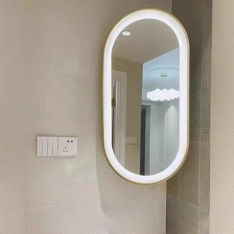 Toilet Corner 360 ° Rotating Bathroom Mirror Led Smart Mirror with Light Aluminum Alloy Frame Makeup Mirrors Espejos Miroir