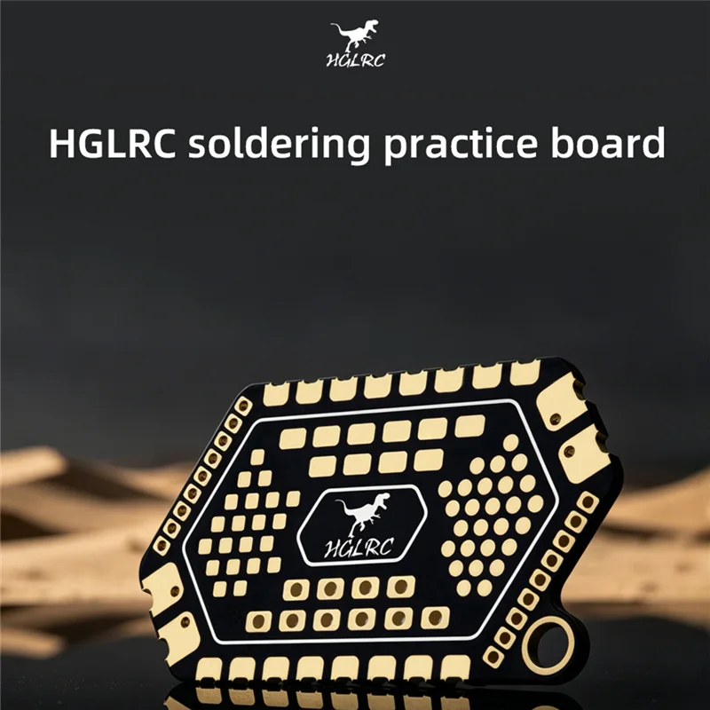 

Плата для тренировки пайки HGLRC, компактная, с полностью медной основой, для обучения пайке деталей FPV-дронов