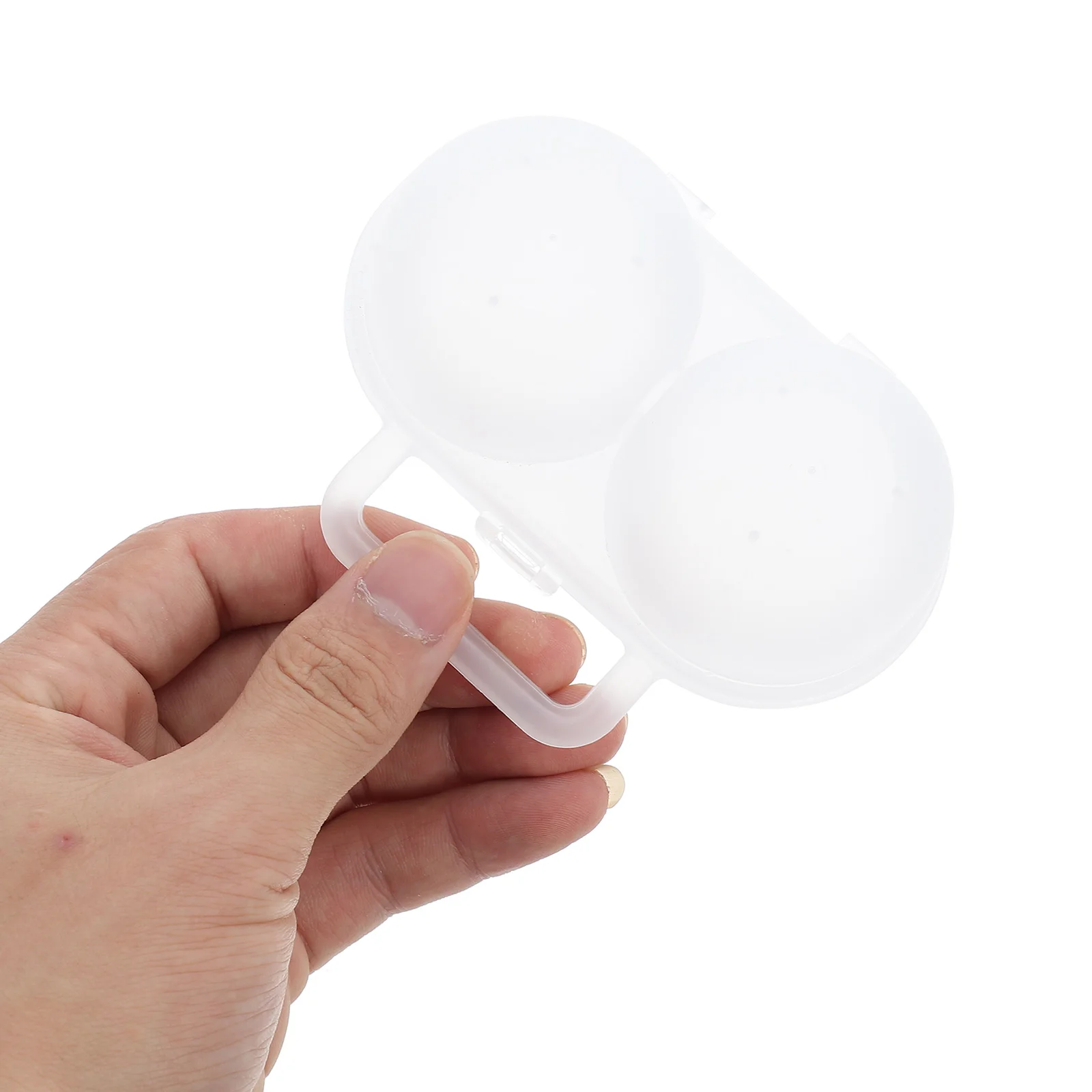 

Carton Portable Egg Holder for Camping 2 Slot Eggs Container Reusable Plastic Boxes Kitchen Fridge Storage Egg Tray