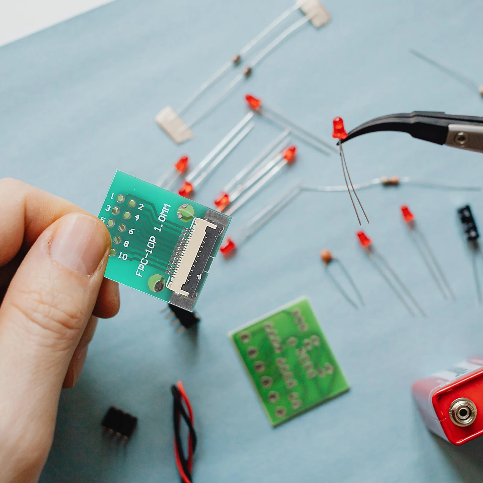 

10pcs Fpc Converter Board 2.54 1.0 Flat Cable Adapter 10P Connector Multi-Functional Pvc Compact Compatible Electrical