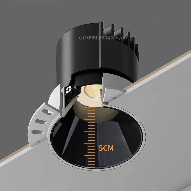 Fotografia 5: Downlight Tuya DALI, holofote COB, luz de teto com escurecimento antirreflexo LED, lâmpada de iluminação interna para sala de estar e cozinha Zigbee3.0