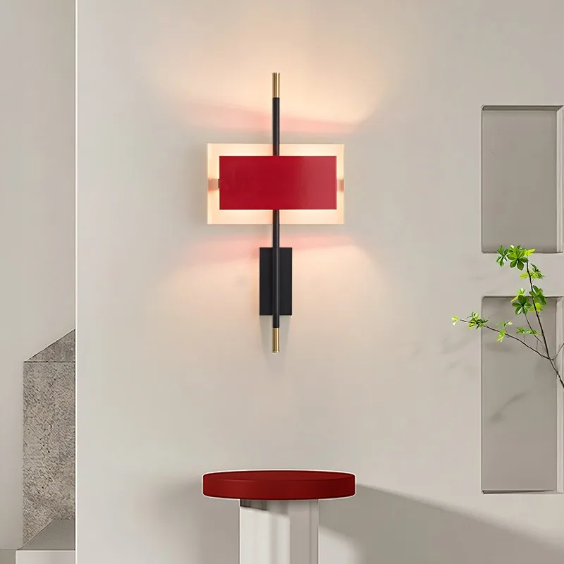 

Minimalist Memphis wall lamp, bedroom bedside lamp, high-end feeling, living room background wall lamp, Nordic atmosphere lamp