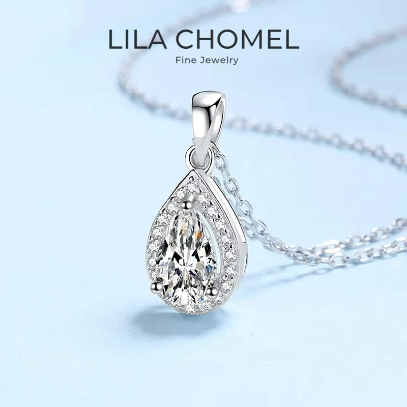 

Женское свадебное ожерелье из белого золота 18 карат 1 карат VVS D Цвет Муассанит Бриллиант PT950 Платиновый кулон Подарок на день рождения для девочек Изящные ювелирные изделия