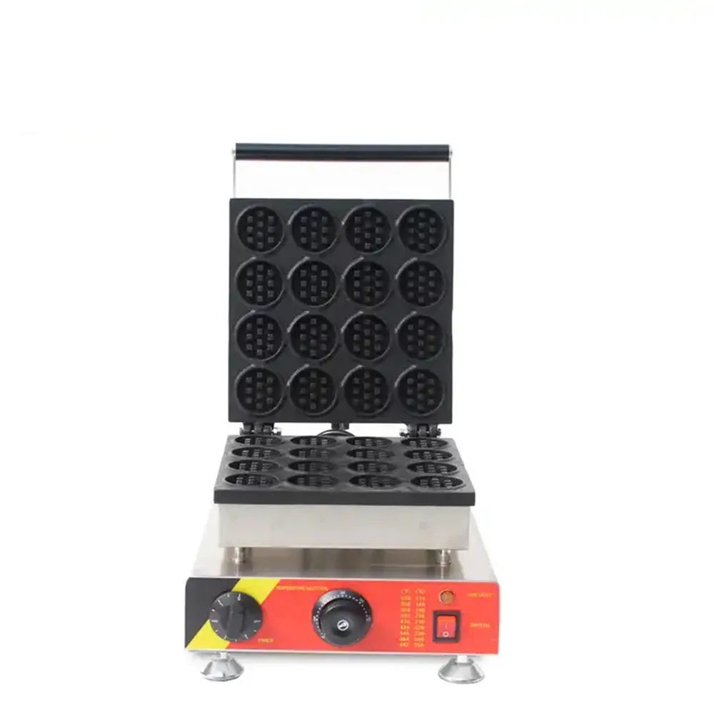 lolly waffle maker and mini round circle  waffle machine with 16 holes