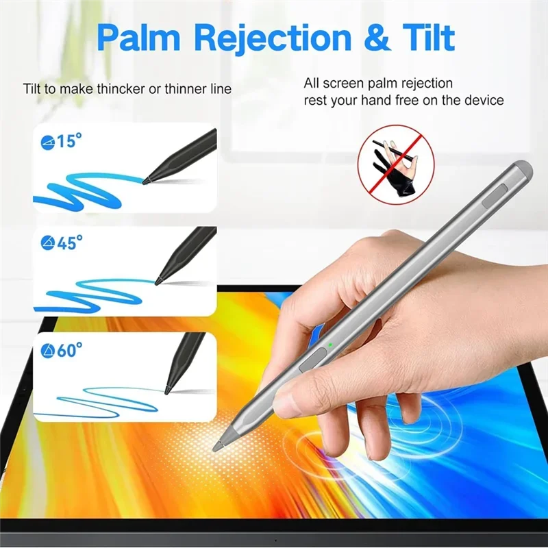 قلم USI 2.0 لجهاز Chromebook Fire HD 10 وFire Max 11، مع دعم الميل، 4096 حساسية الضغط #4