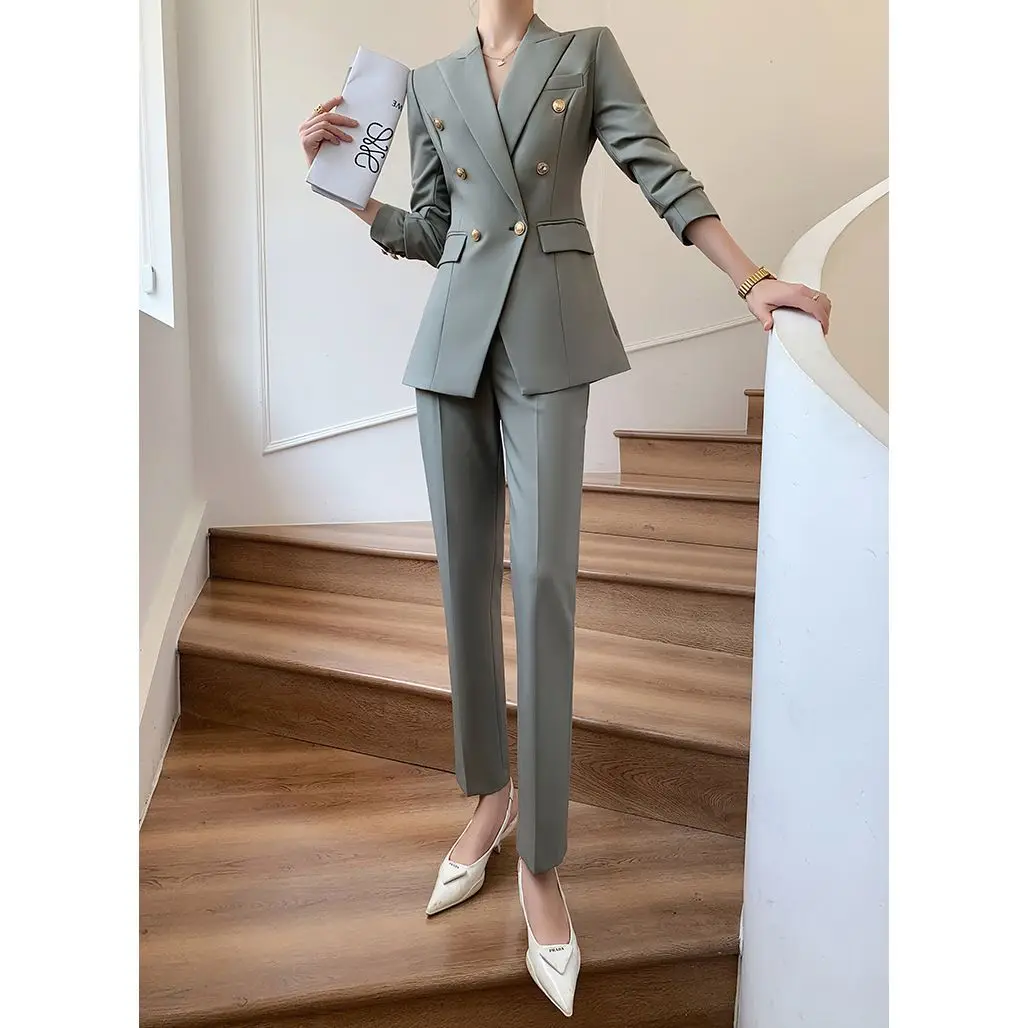 2-B14  Suit for women Spring and Autumn 2023 new style high-end professional wear tament goddess style formal work suit