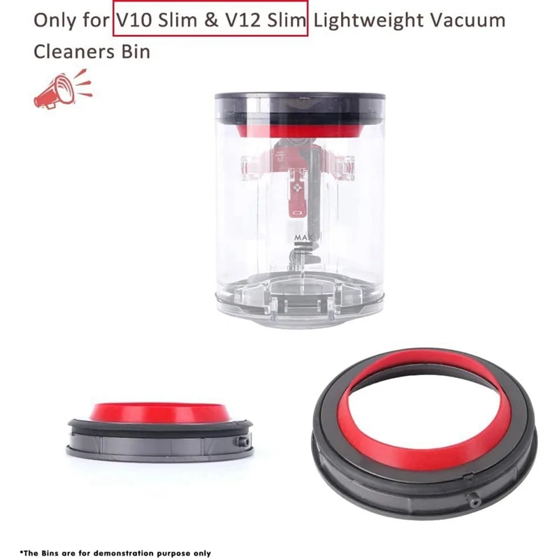 Wiadro na kurz Górny stały pierścień uszczelniający do części zamiennych do odkurzacza Dyson V10 Slim V12 Digital Slim