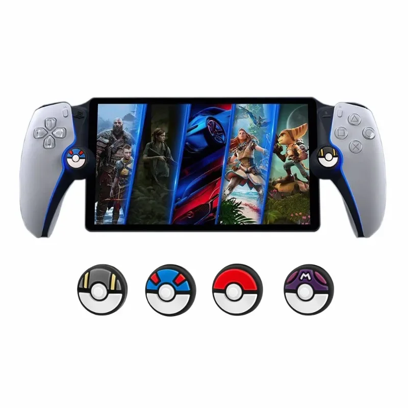 4pcs Anime Pokemon Silicone Analog Thumb Grip Caps Compatible  Nintendo Switch OLED/Switch Lite/Switch Joystick Protective Cover