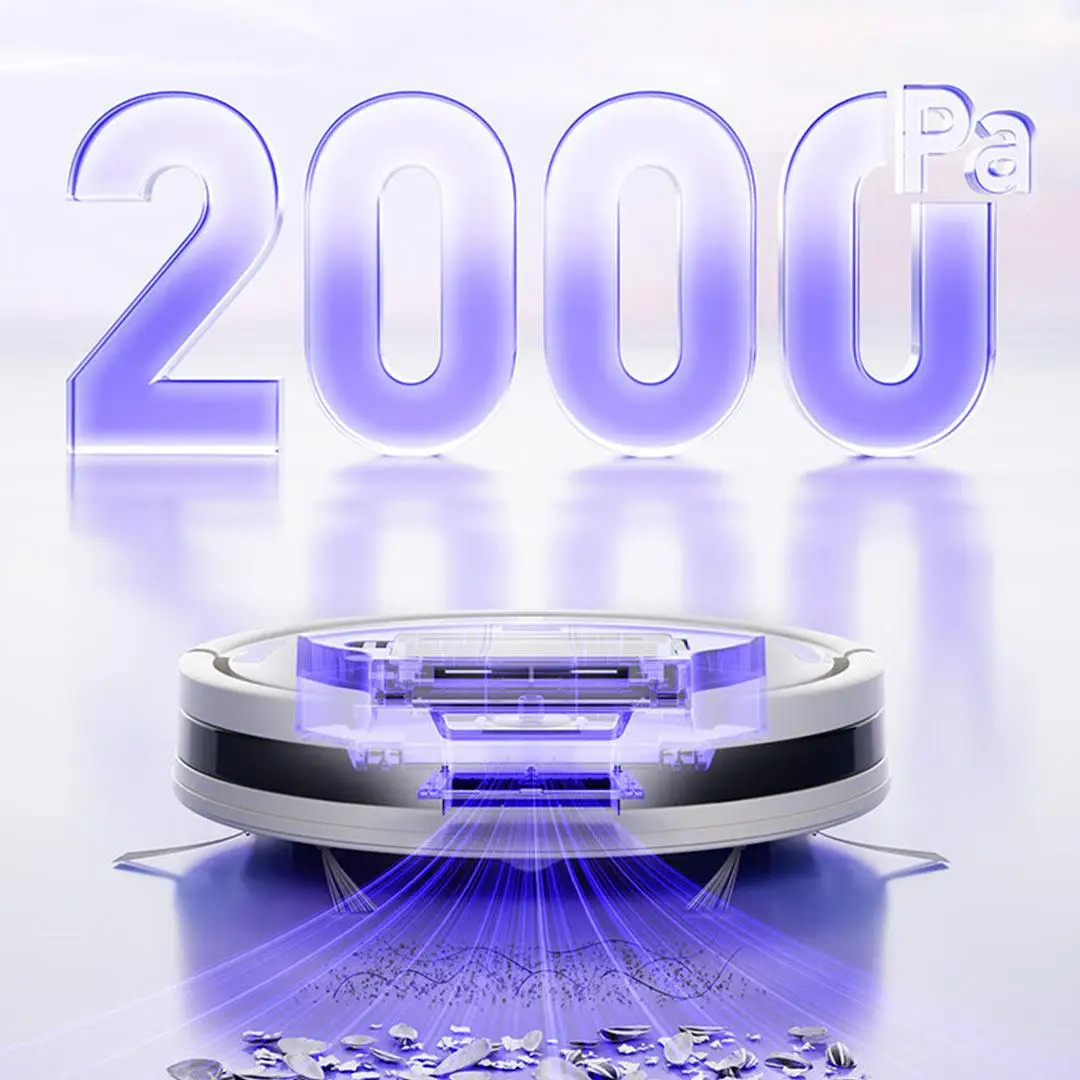 INXNI 2600mAh กวาดและลากแบบบูรณาการทําความสะอาดอัตโนมัติ 7 ซม. ลําตัวบางเฉียบทุกวันโยนทําความสะอาดกังวลสุด ๆ