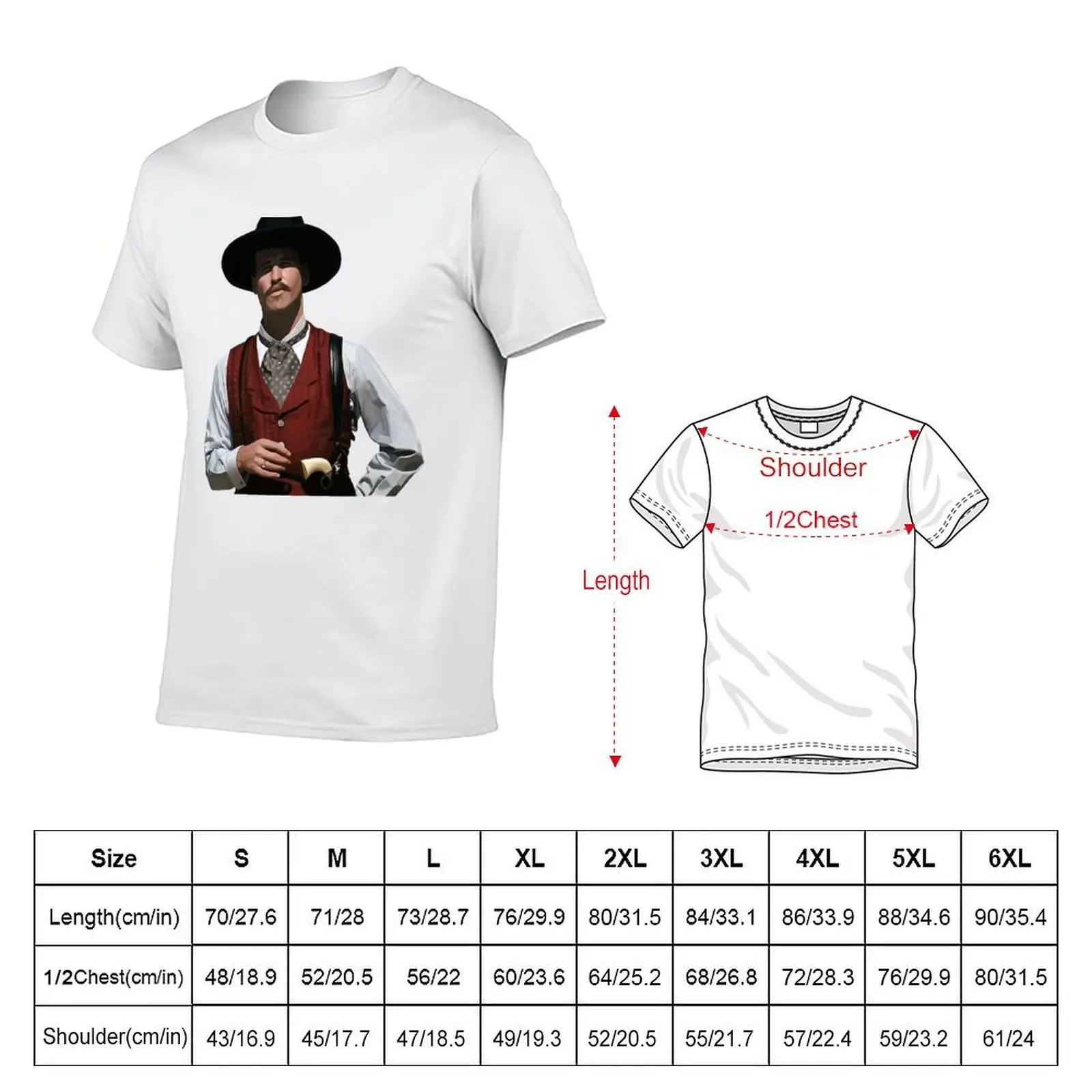 Doc Holliday T-Shirt funny t shirts man t shirt man luxury T-Shirt