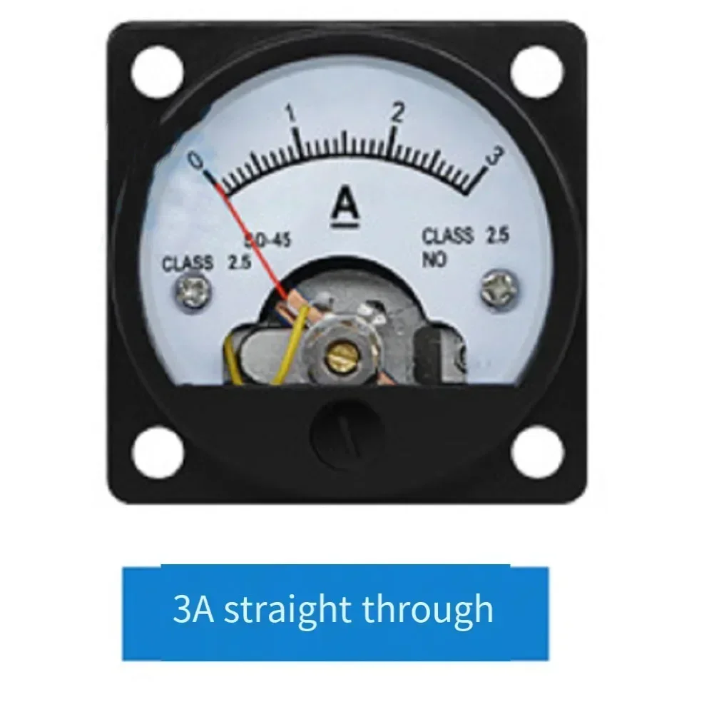 SO-45 Pointer Type DC Ammeter Analog Ammeter Pointer Panel Ampere Meter Round Ammeter Test Meters Pointer Table