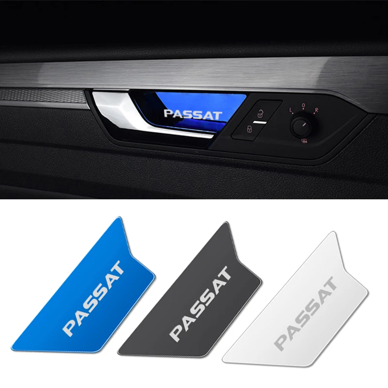 4 قطعة مقبض الباب زخرفة غطاء سيارة ل Volkswagen VW سيارة الداخلية جولف 7 باسات TiguanT-cross اكسسوارات السيارات تصفيف السيارة