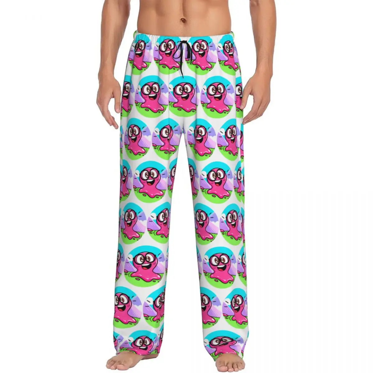

Custom Super Slick Slime Sam Pajama Pants Men Sleepwear Sleep Lounge Bottoms with Pockets