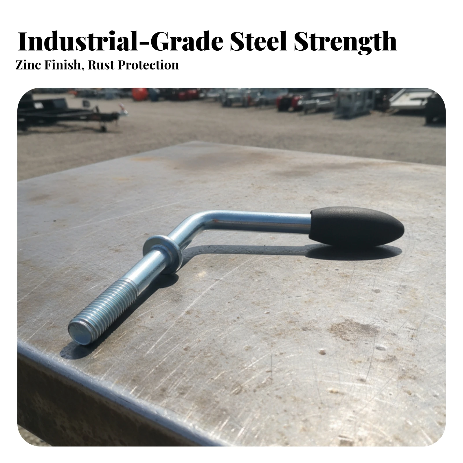 Trailer Jack Crank Handle Protective Finish Trailer Jack Handle Hardware Ergonomic Heavy-Duty for RV Owners