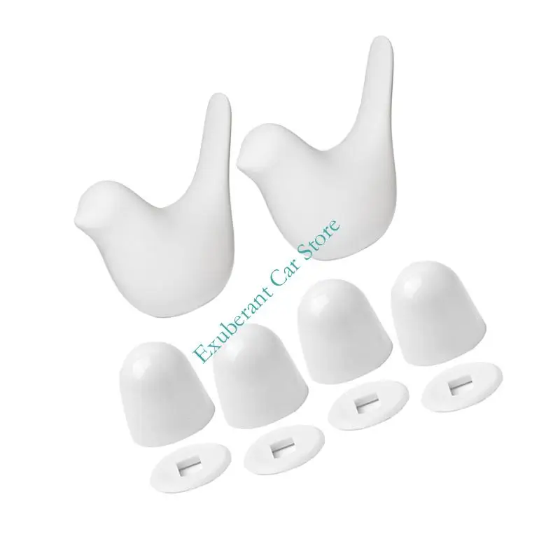 H3CE ゴールデンバードテーマのトイレボルトカバーキャップ キャンピングカーバスルームアクセサリー カット不要 安全なスナップオンボルトハイダー 2個