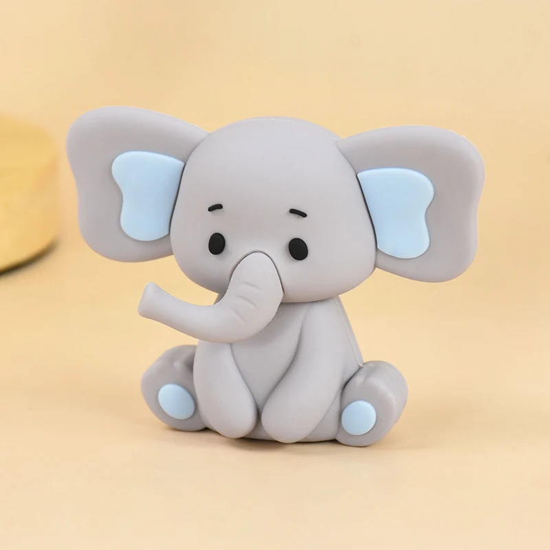 

1PCS Jungle Animals Blue Elephant Cake Decoration Cake Topper Stand Boy Kids 1st Birthday Party Baby Shower Supplies Cute Gift