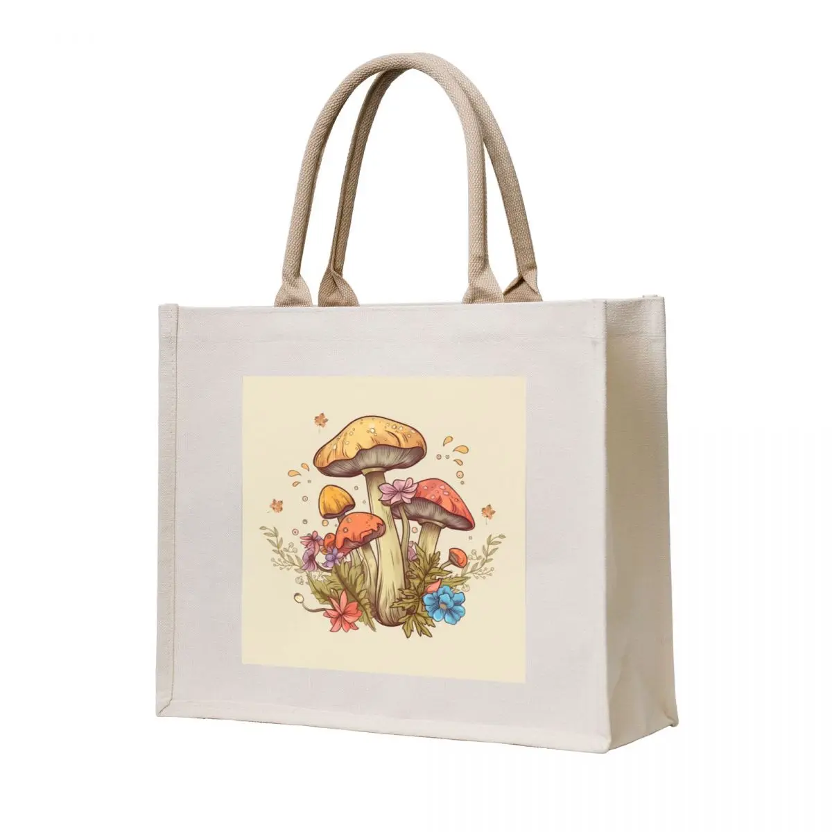 

Cottagecore Mushroom Tote Bag canvas tote shopper bag woman Canvas bag