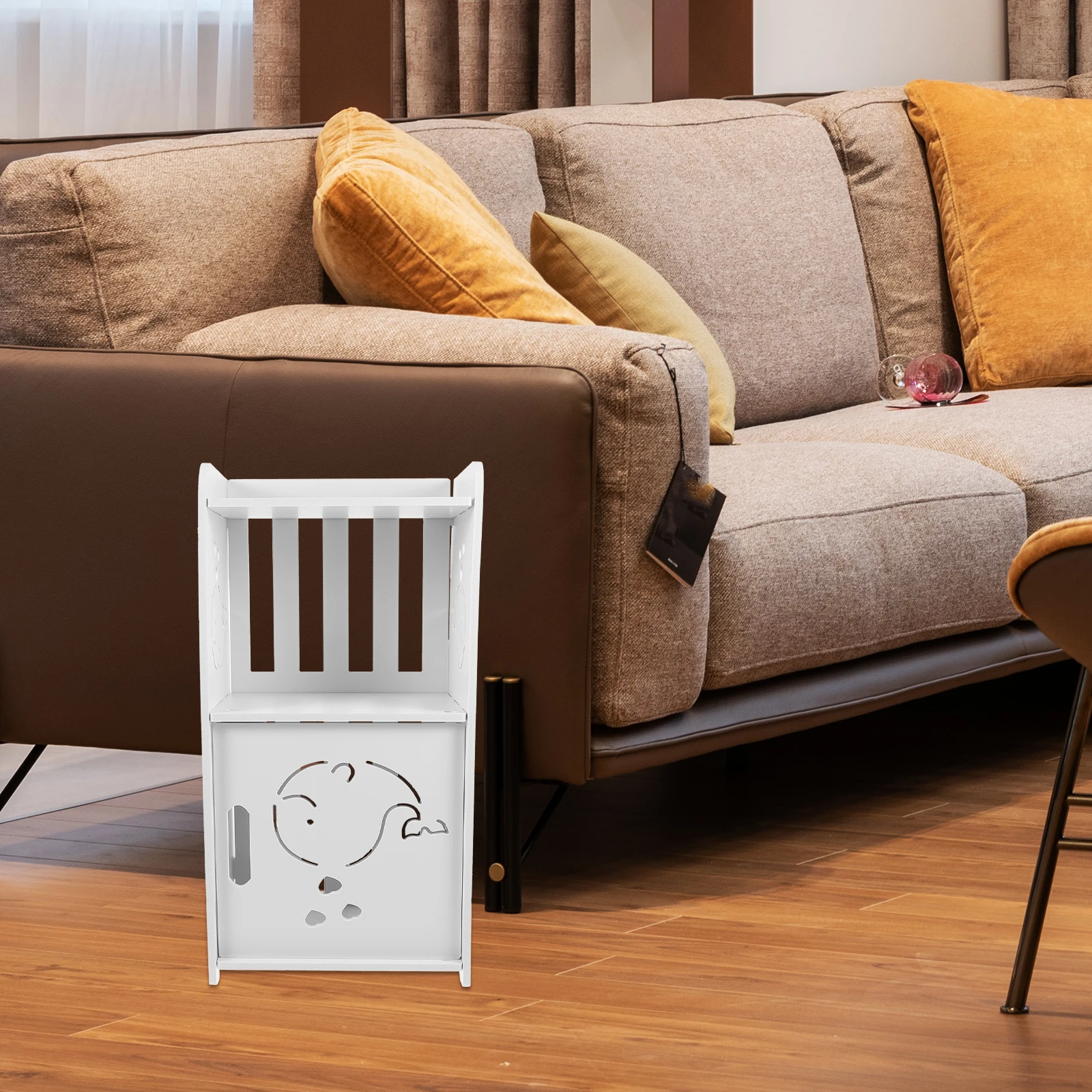 

Wooden Bedside Bedroom Nightstand Small Space Furniture Side Table End Table For Living Room Home Decor Holds Heavy Items Flat