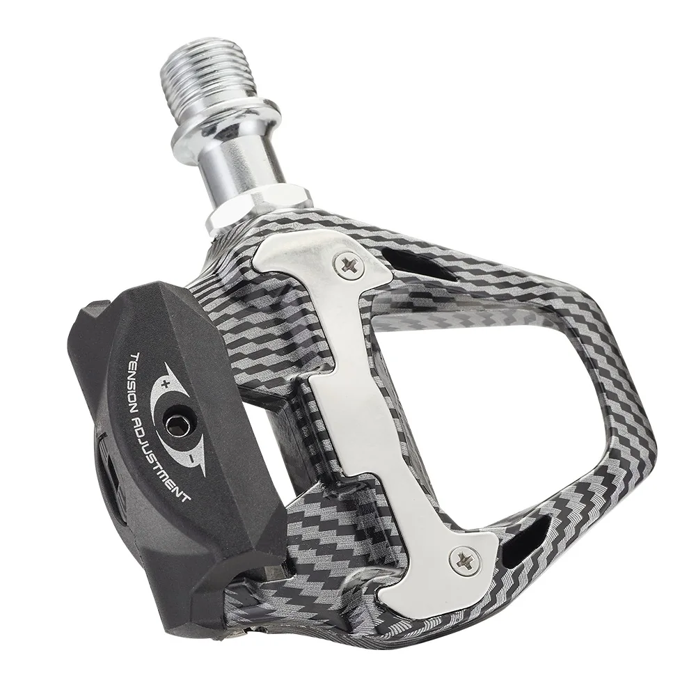 

Bicycle Pedal Carbon Fiber Road Bike Self-locking SPDING System Pedal Sealed Bearing Ultralight Anti-slip Bicycle Pedal Footrest
