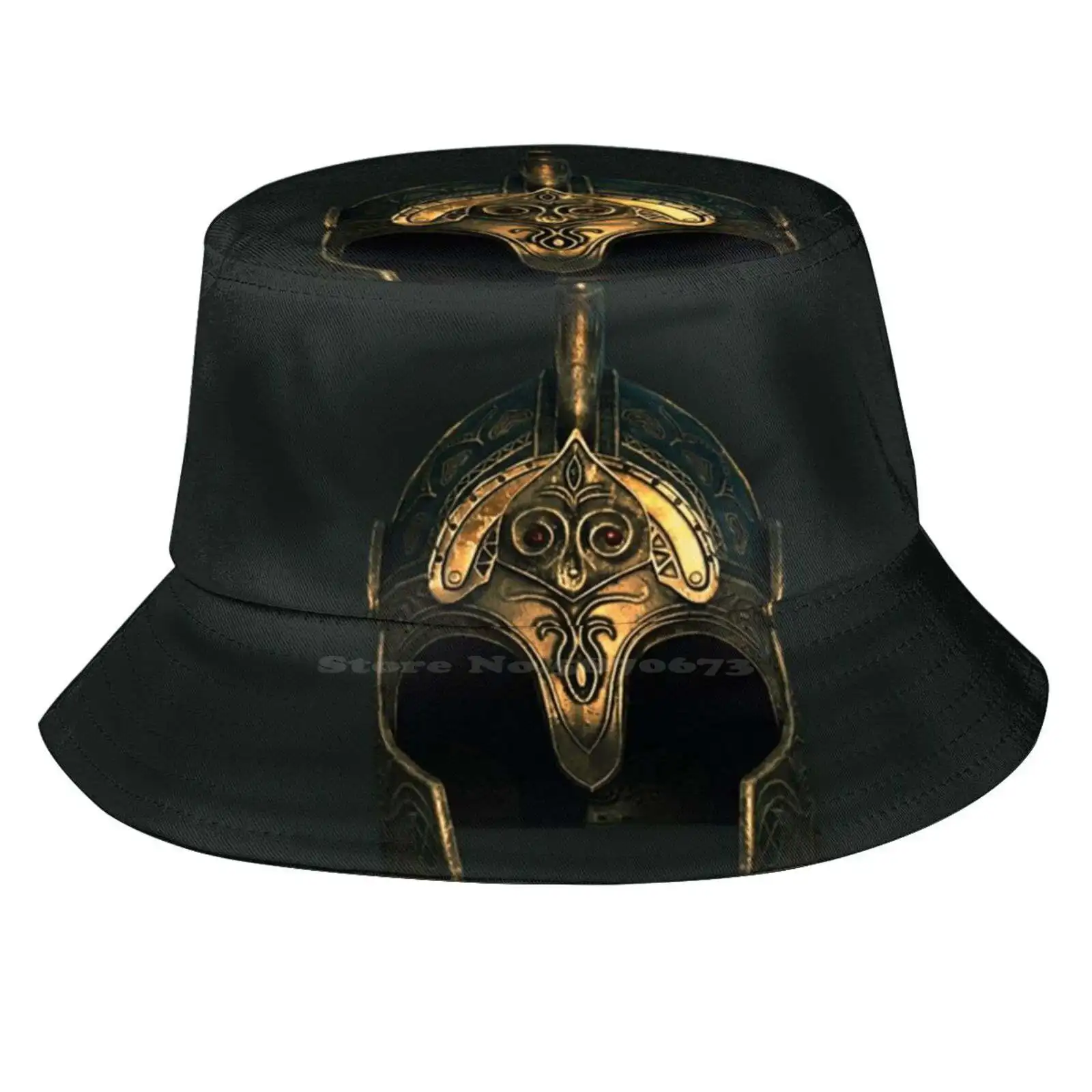 Theoden'S casco para el sol, gorra de pescador, sombreros de cubo, casco Theoden, Lord Rings, Funda de cuero, imán de ratón