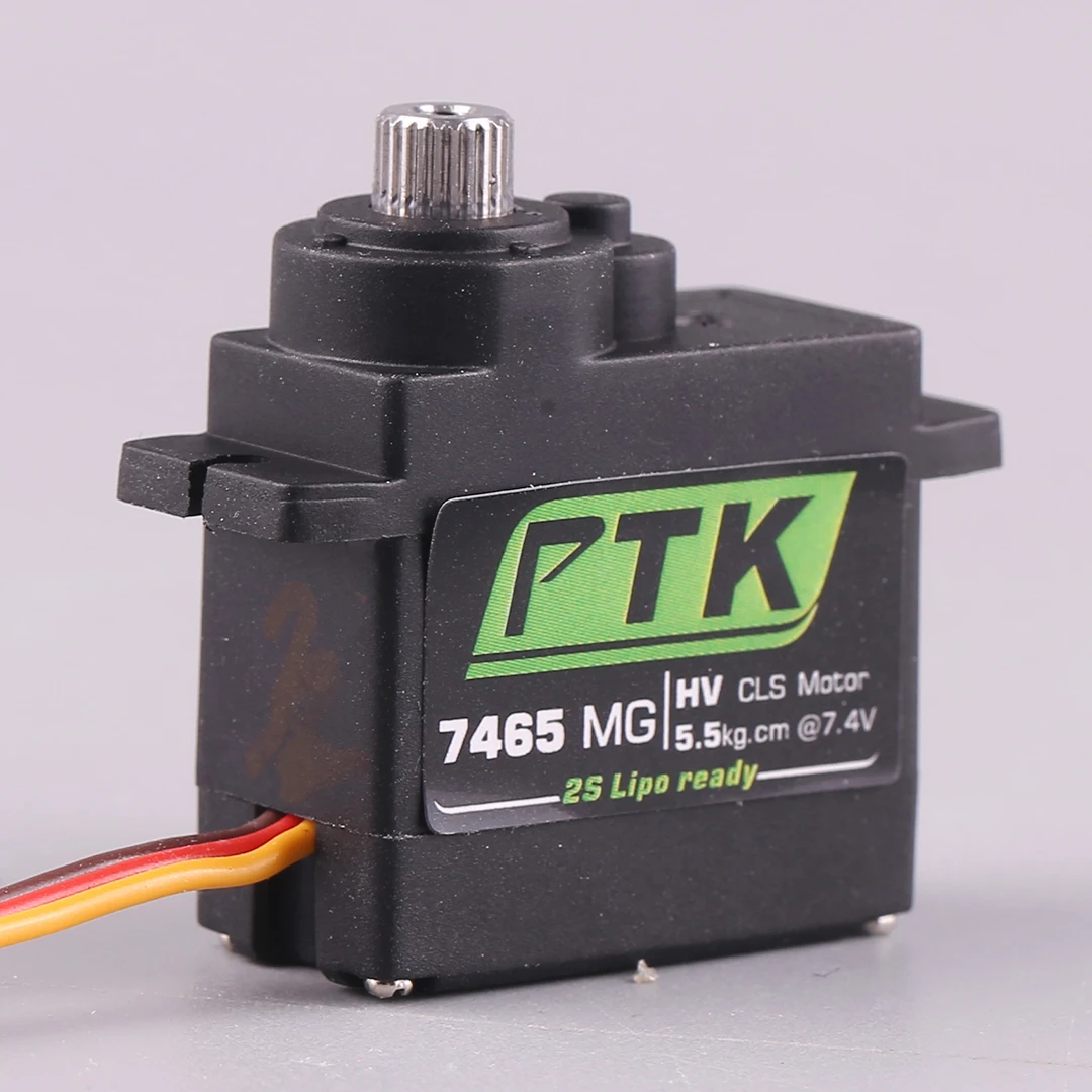 PTK 7465 W MG 9 g digitales Servo Metallgetriebe wasserdicht HV 5 kg Starrflügel RC Auto Hubschrauber Roboterservo 180 °   1/8 Servo