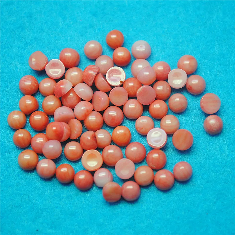 12PCS Natural Carnelian Cabochons Round Shape 4MM 6MM 8MM 10MM 12MM 14MM 16MM 18MM 20MM DIY Jewelry Accessories Fashion Findings