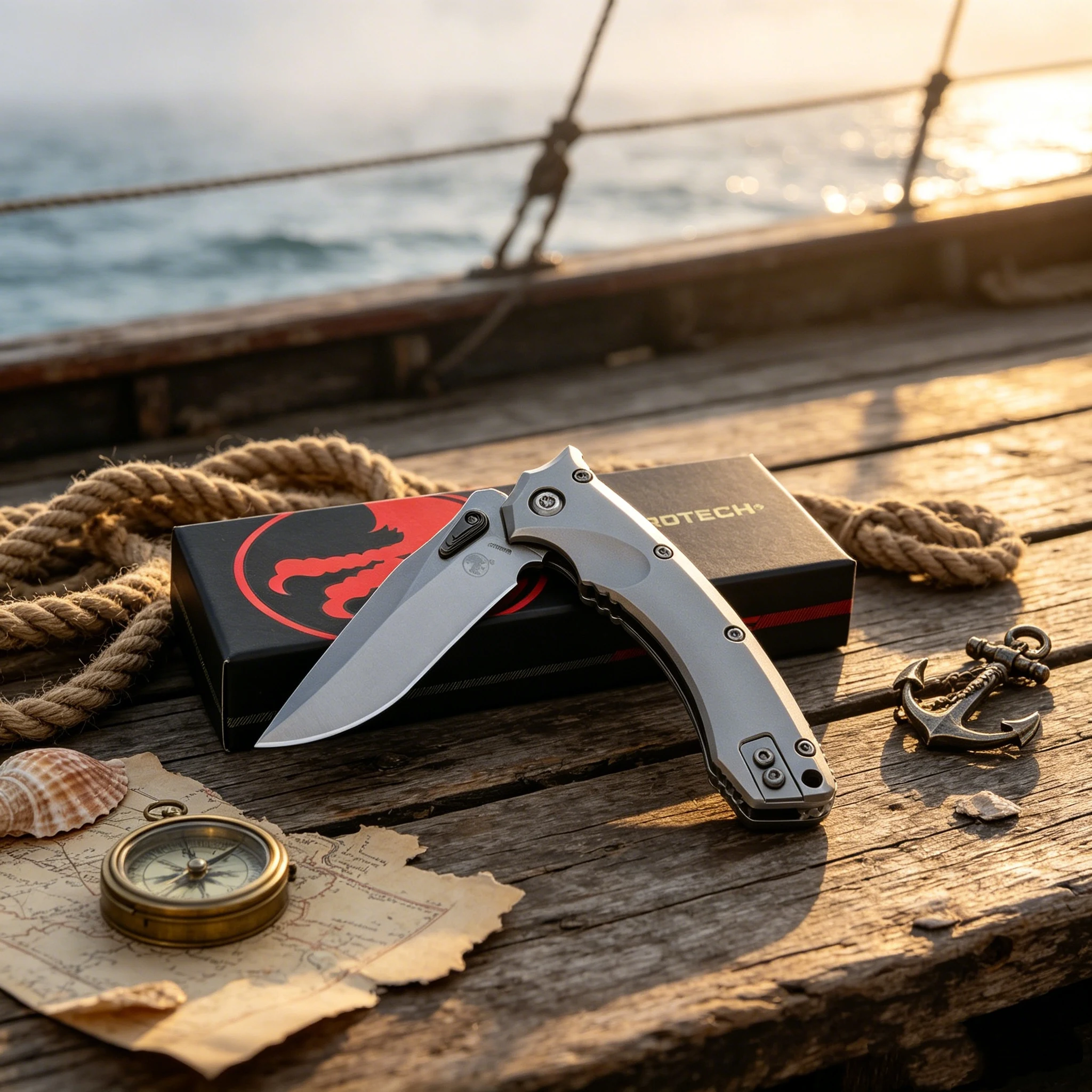 MICROTECH - Titanium alloy folding knife, made of M390MK steel, high-quality collectible knife - view 5