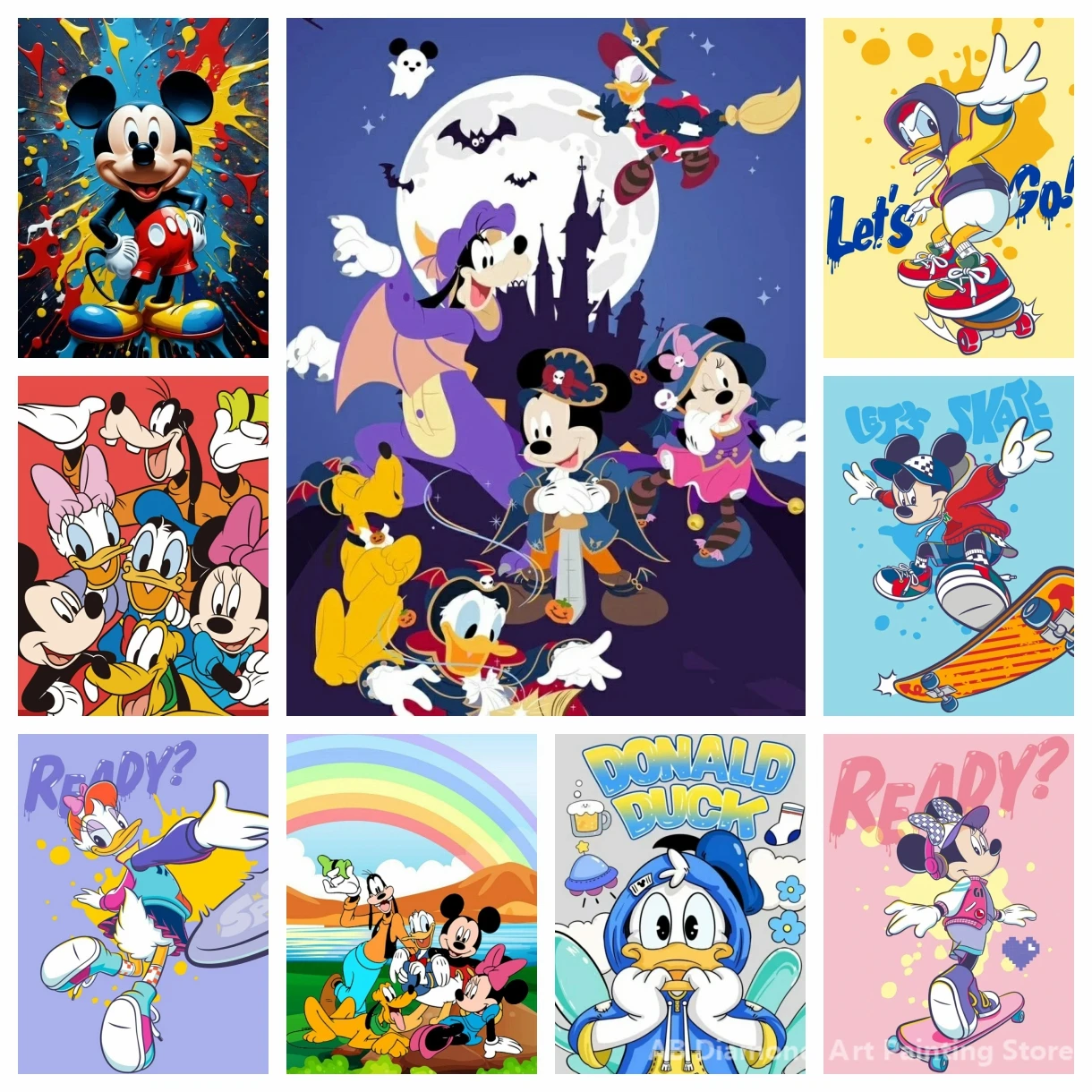 

Disney AB Diamond Painting Mickey Mouse and Friends Painting New Embroidery Painting DIY 5D Cross Stitch Handmade Hobby Gift