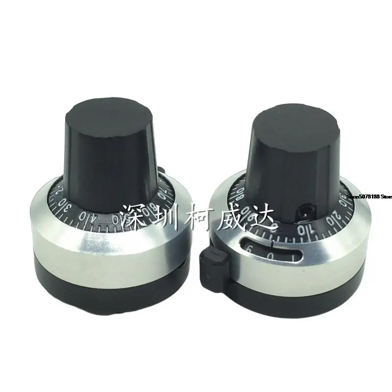 New American Bi counting knob 2696 inner hole 6.35mm multi turn potentiometer knob with digital scale New