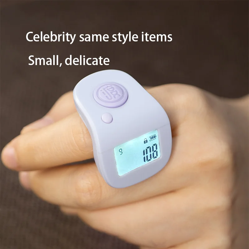 Digital Counter Portable Points Rechargeable Ring Ring Idea Tally  Counter Waterproof Finger Counter