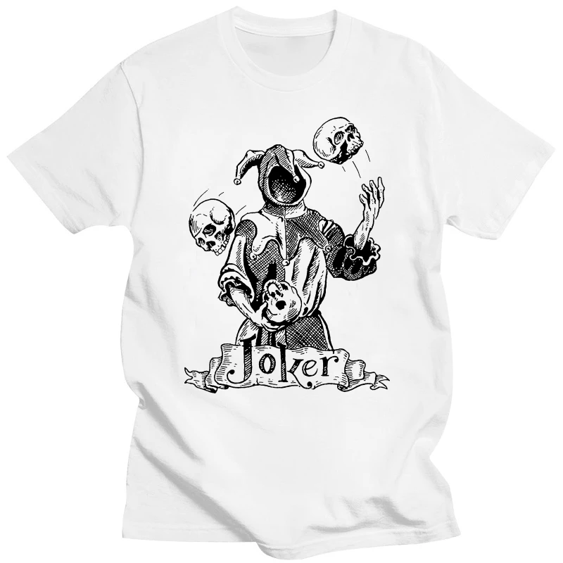 Joker T Shirt Swap Playing Card Jester Ace Spade King Queen Hearts Tattoo Tee Tee Shirt Hipster Harajuku Brand Clothing T-Shirt