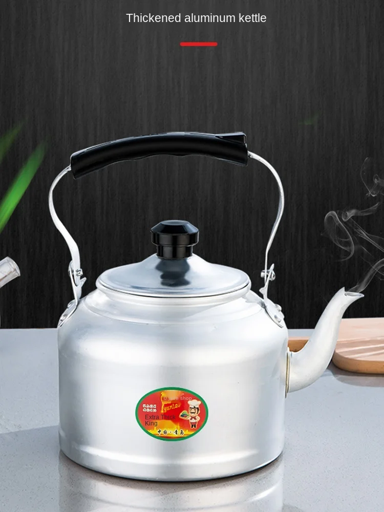 Old-Fashioned Extra Thick Traditional Aluminum Kettle Aluminum Kettle Large Capacity 10 Liters for Home Use and Restaurants