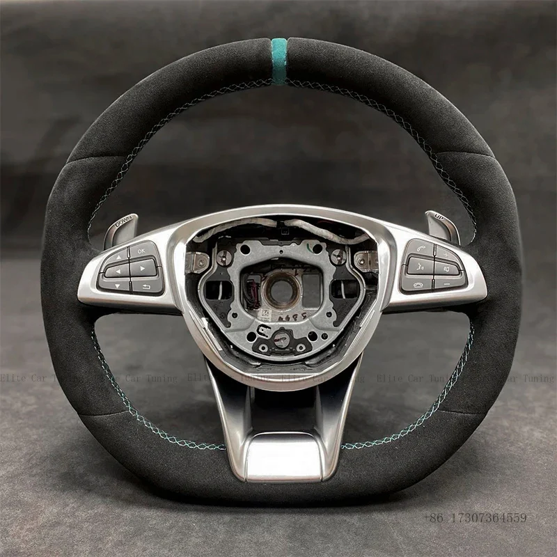 

Carbon Fiber LED Steering Wheel Fit For Benz Mercedes AMG W205 C63 W212 W213 W176 A45 C43 S63 E63 W222 GLE450 C200 C300 C450 A25