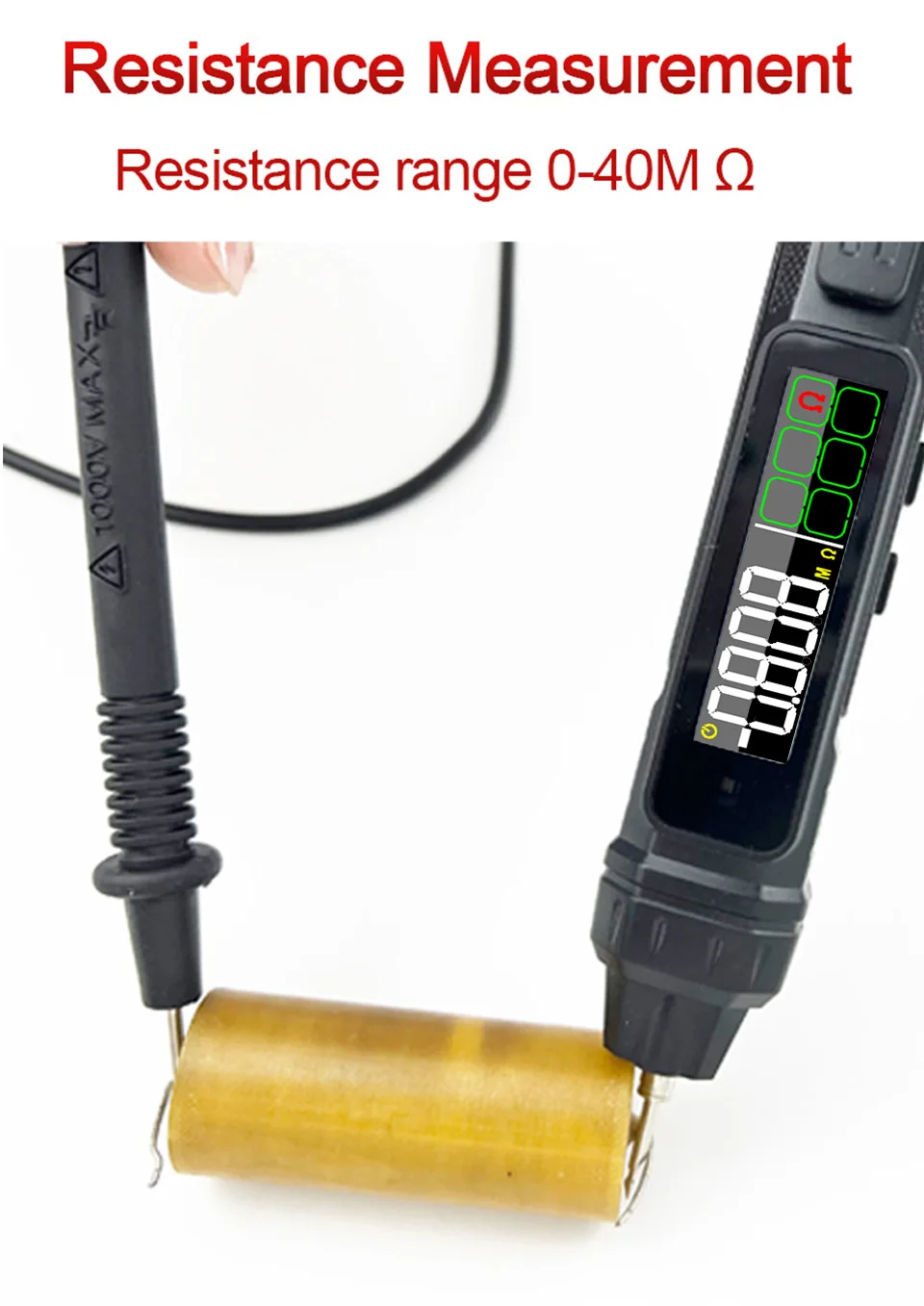 Smart Digital Multimeter Berührungsloser Spannungsdetektor Stift Auto Range Resistance NCV Hochpräziser Multimetro Voltmeter Tester – Detail 12