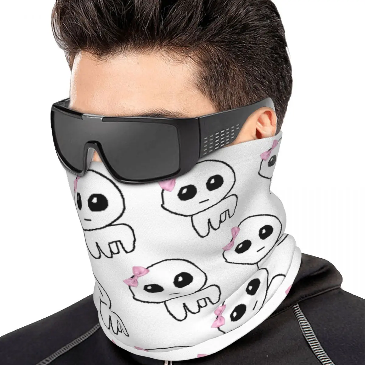 TBH Autism Creature Meme Yippee Multifunctional Elastic Neck Gaiter Dust Proof Face Cover Bandana Unisex for Cycling Hiking