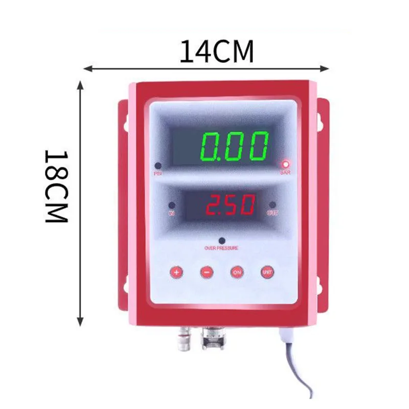 Inflador de pneus totalmente automático inteligente, pressão de pneu predefinida, carregamento automático e deflação, inflador de alta precisão